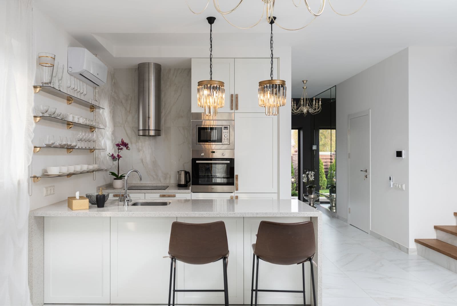 Modern modular kitchen interior